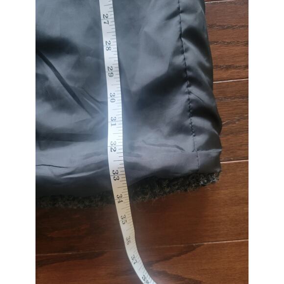 H&M Divided Women’s M Wool Blend Bouclé Asymmetrical Zip Coat Gray - Picture 8 of 14